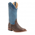 Anderson Bean Men's Mike Tyson Bison and Blue Lava Square Toe Cowboy Boots-BROWN | Quick Ship! Anderson Bean Men's Mike Tyson Bison and Blue Lava Square Toe Cowboy Boots-BROWN | Quick Ship!