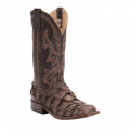 Anderson Bean Men's Distressed Brown Big Bass and Chocolate Wide Square Toe Cowboy Boot-BROWN | Quick Ship! Anderson Bean Men's Distressed Brown Big Bass and Chocolate Wide Square Toe Cowboy Boot-BROWN | Quick Ship!