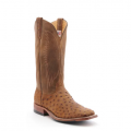 Anderson Bean Men's Tan Full Quill Ostrich with Black Hybrid Sole Square Toe Cowboy Boots-TAN | Quick Ship! Anderson Bean Men's Tan Full Quill Ostrich with Black Hybrid Sole Square Toe Cowboy Boots-TAN | Quick Ship!