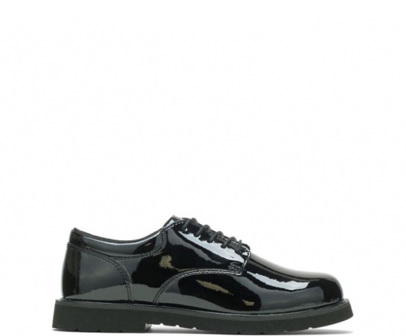 BATES | WOMEN'S HIGH GLOSS DUTY OXFORD-BLACK | CANADA OUTLET