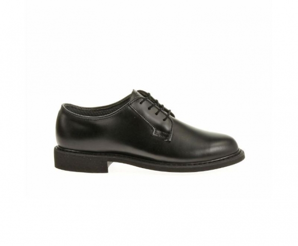 BATES | WOMEN'S MARCHING LEATHER PLAIN TOE HIGH SHINE OXFORD-BLACK | CANADA OUTLET