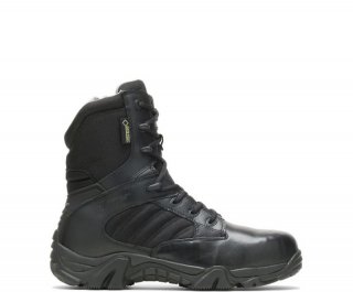 BATES | MEN'S GX-8 COMPOSITE TOE SIDE ZIP BOOT WITH GORE-TEX-BLACK | CANADA OUTLET