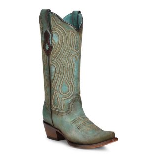 Corral Women's Boots C3870-Turquoise | Canada Outlet