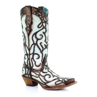 Corral Women's Boots C3460-Turquoise | Canada Outlet