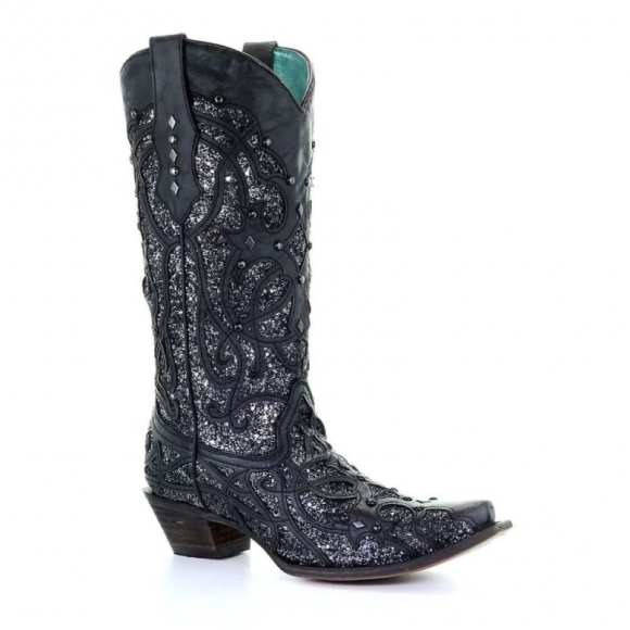 Corral Women's Boots C3423-Black | Canada Outlet