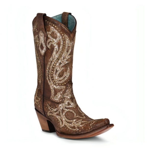 Corral Women's Boots C3825-Cognac | Canada Outlet