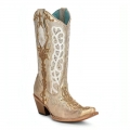 Corral Women's Boots C3895-Bone | Canada Outlet