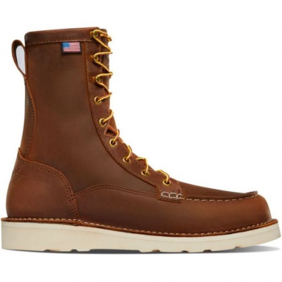 Danner | Men's Bull Run Moc Toe 8" Tobacco Steel Toe Boots