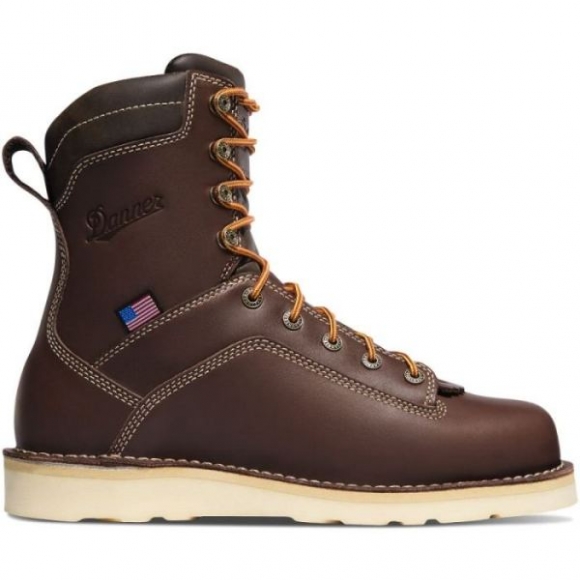 Danner | Men's Quarry USA Brown Alloy Toe Wedge Boots