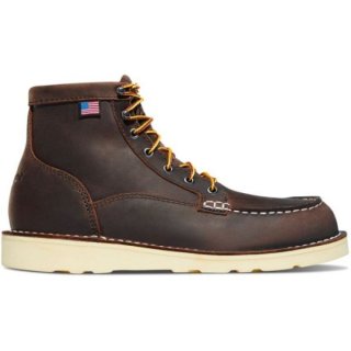 Danner | Women's Bull Run Moc Toe 6" Brown Steel Toe Boots