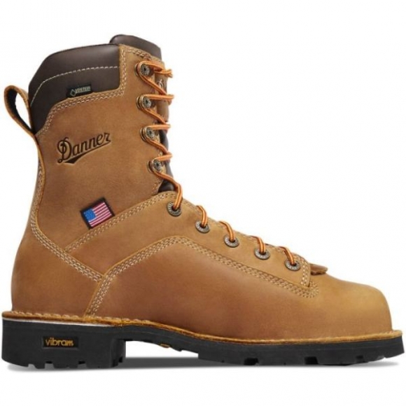 Danner | Men's Quarry USA Distressed Brown Alloy Toe Boots