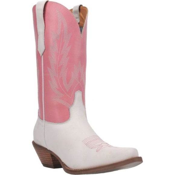 DINGO WOMEN'S HOLD YER HORSES LEATHER BOOT-PINK | CANADA OUTLET