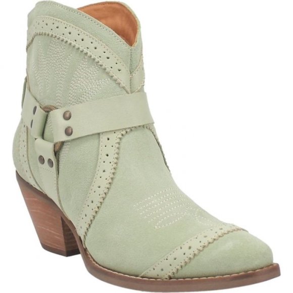 DINGO WOMEN'S GUMMY BEAR LEATHER BOOTIE-MINT SUEDE | CANADA OUTLET