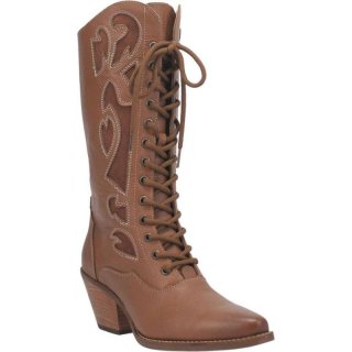 DINGO WOMEN'S SAN MIGUEL LEATHER BOOT-TAN | CANADA OUTLET