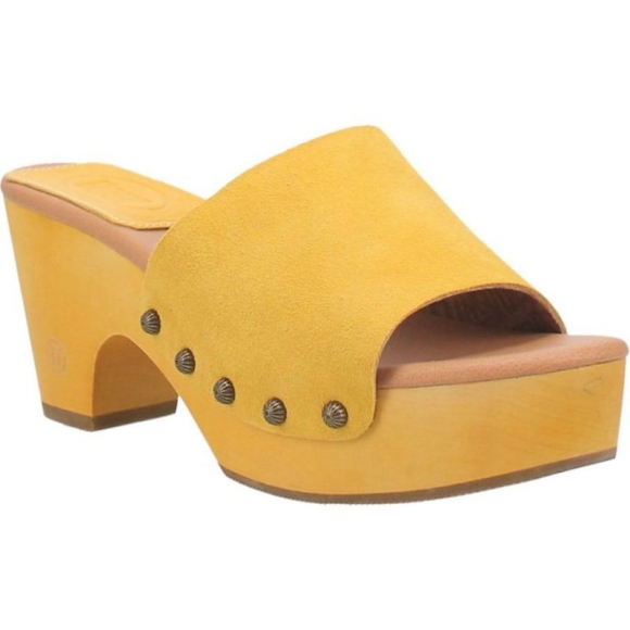 DINGO WOMEN'S BEECHWOOD LEATHER SANDAL-YELLOW | CANADA OUTLET