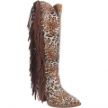 DINGO WOMEN'S CHEETAH COWGIRL LEATHER BOOT | CANADA OUTLET