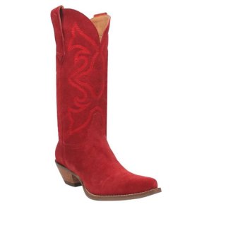 DINGO WOMEN'S OUT WEST LEATHER BOOT-RED | CANADA OUTLET