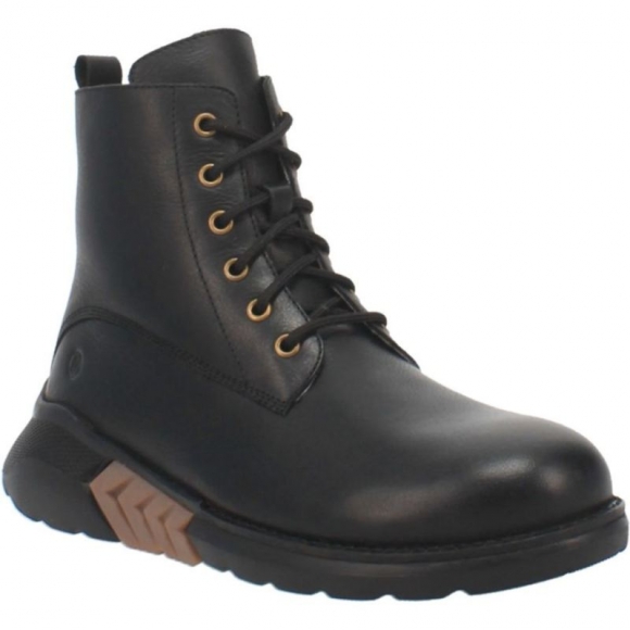 DINGO MEN'S BLACK TOP LEATHER BOOT-BLACK | CANADA OUTLET