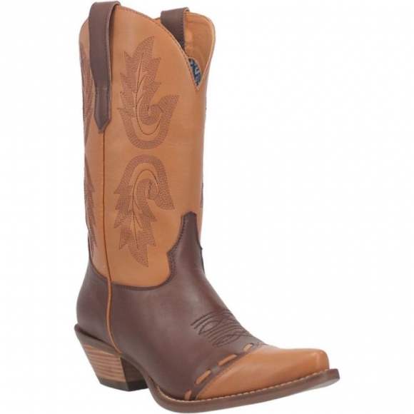 DINGO WOMEN'S TAKE ME HOME LEATHER BOOT-CAMEL | CANADA OUTLET