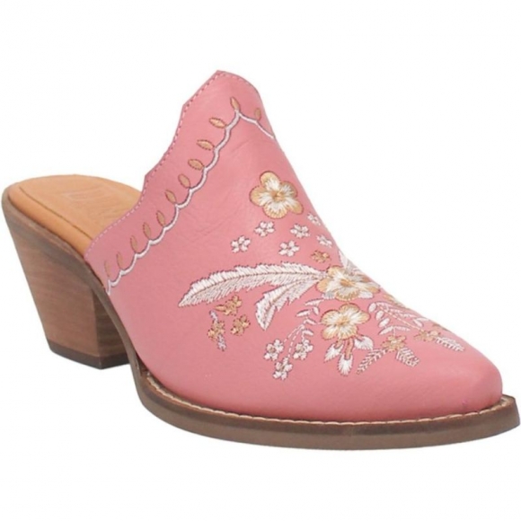 DINGO WOMEN'S WILDFLOWER LEATHER MULE-PINK | CANADA OUTLET