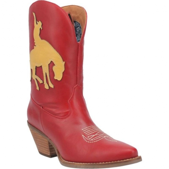 DINGO WOMEN'S LET 'ER BUCK LEATHER BOOT-RED | CANADA OUTLET