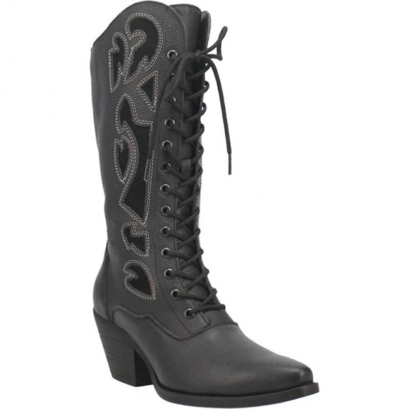 DINGO WOMEN'S SAN MIGUEL LEATHER BOOT-BLACK | CANADA OUTLET