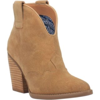 DINGO WOMEN'S FLANNIE LEATHER BOOTIE-NATURAL | CANADA OUTLET