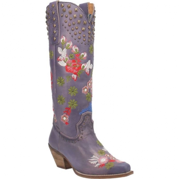 DINGO WOMEN'S POPPY LEATHER BOOT-LAVENDER | CANADA OUTLET