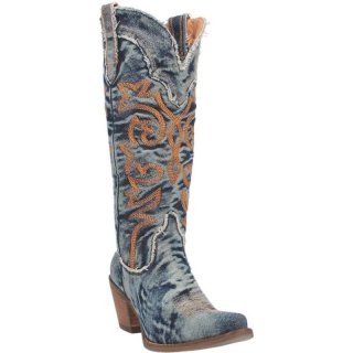 DINGO WOMEN'S TEXAS TORNADO DENIM BOOT-DENIM | CANADA OUTLET