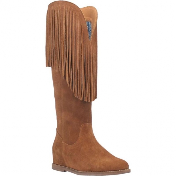 DINGO WOMEN'S HASSIE LEATHER BOOT-CAMEL | CANADA OUTLET