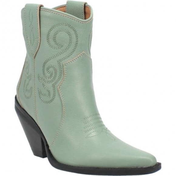 DINGO WOMEN'S PRETTY N' PRISSY LEATHER BOOTIE-MINT | CANADA OUTLET