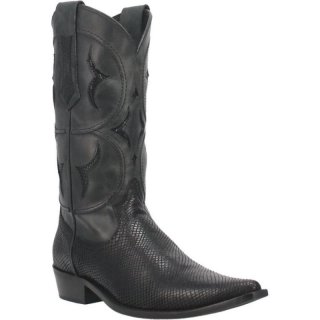 DINGO MEN'S DODGE CITY LEATHER BOOT-BLACK | CANADA OUTLET