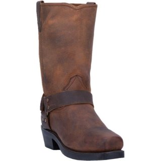 DINGO MEN'S DEAN LEATHER HARNESS BOOT-DARK BROWN | CANADA OUTLET