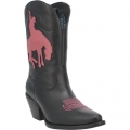 DINGO WOMEN'S LET 'ER BUCK LEATHER BOOT-BLACK | CANADA OUTLET