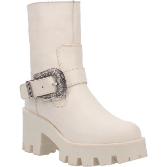 DINGO WOMEN'S BOOT HILL LEATHER BOOT-CREAM | CANADA OUTLET