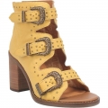 DINGO WOMEN'S ZIGGY LEATHER SANDAL-YELLOW | CANADA OUTLET