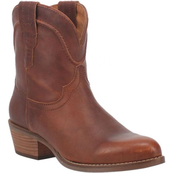 DINGO WOMEN'S SEGUARO LEATHER BOOTIE-BROWN | CANADA OUTLET