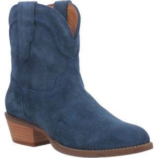 DINGO WOMEN'S TUMBLEWEED LEATHER BOOTIE-NAVY | CANADA OUTLET