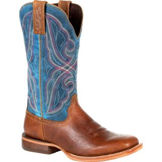 Durango Women's Arena Pro Dark Bay Western Boot-Dark Bay And Caribbean Blue