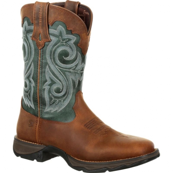 Durango Women's Lady Rebel by Durango Waterproof Western Boot-Brown Evergreen