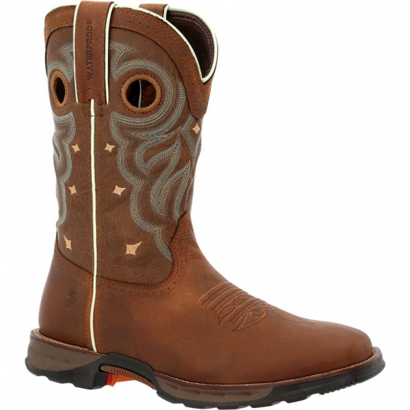 Durango Women's Maverick Waterproof Work Boot-Rugged Tan