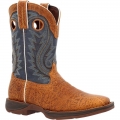 Durango Men's Rebel by Durango Rustic Tan Navy Western Boot-Brown And Realtree Excape