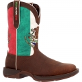 Durango Men's Rebel by Durango Steel Toe Mexico Flag Western Boot-Sandy Brown And Mexico Flag