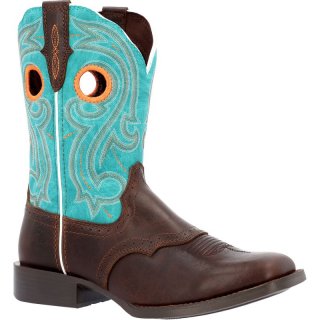 Durango Women's Westward Hickory Turquoise Western Boot-Hickory And Turquoise