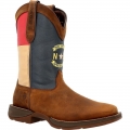 Durango Men's Rebel by Durango North Carolina State Flag Western Boot-Peanut Brown Electric Blue