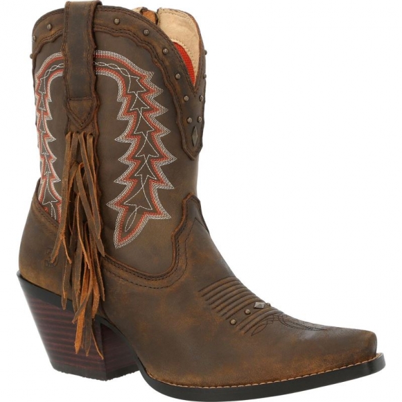 Durango Women's Crush by Durango Roasted Pecan Bootie Western Boot-Roasted Pecan