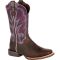 Durango Women's Lady Rebel Pro Ventilated Plum Western Boot-Oiled Brown And Plum