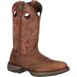 Durango Men's Rebel by Durango Brown Saddle Western Boot-Dusk Velocity And Bark Brown