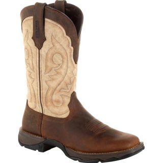 Durango Women's Lady Rebel by Durango Brown Western Boot-Bark Brown And Taupe