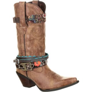 Durango Women's Crush by Durango Accessorized Western Boot-Brown